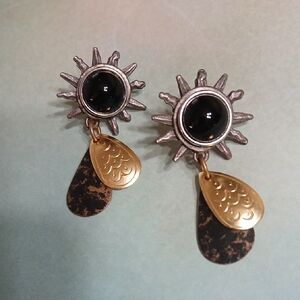 Sunburst Stone Earrings